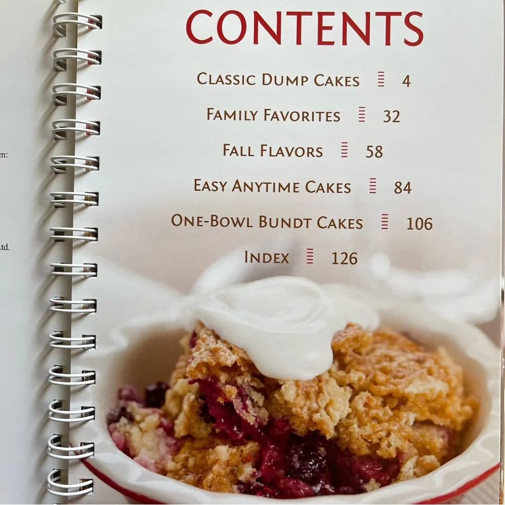 Dump Cakes & One Bowl Baking - Favorite Brand Name Recipes - Spiral Bound